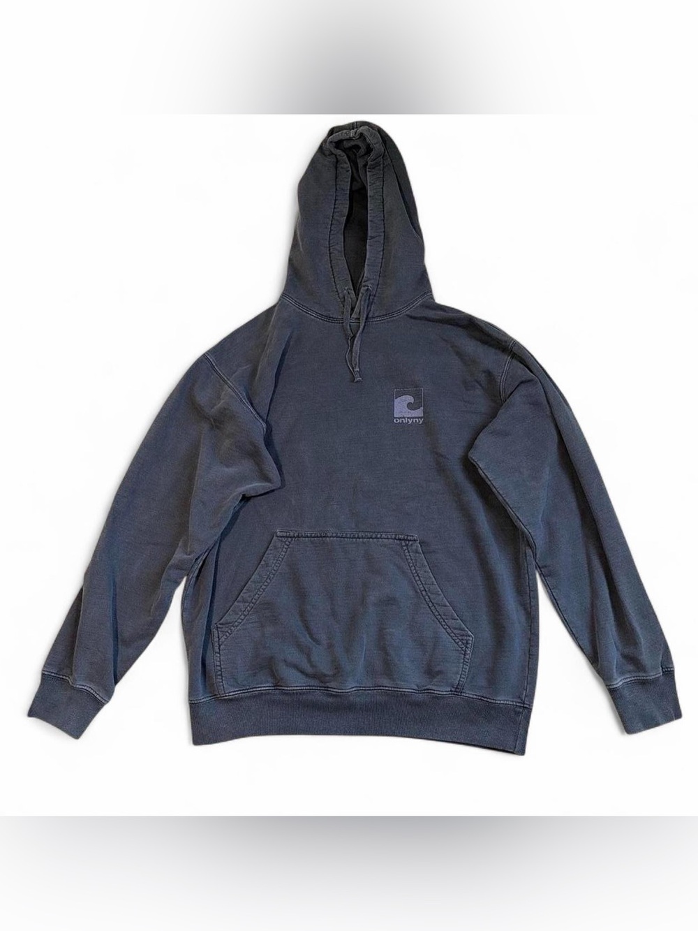 Onlyny Blue Pullover Hooded Sweatshirt